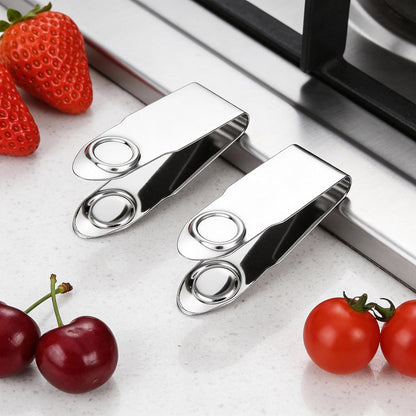6 PCS Stainless Steel Strawberry Huller Stem Remover Strawberry Corer tool Tool Remover Picker Leaf Peeler Tweezers for Cherry Tomato, Silver, Efficient Fruit Corer Kitchen Gadgets
