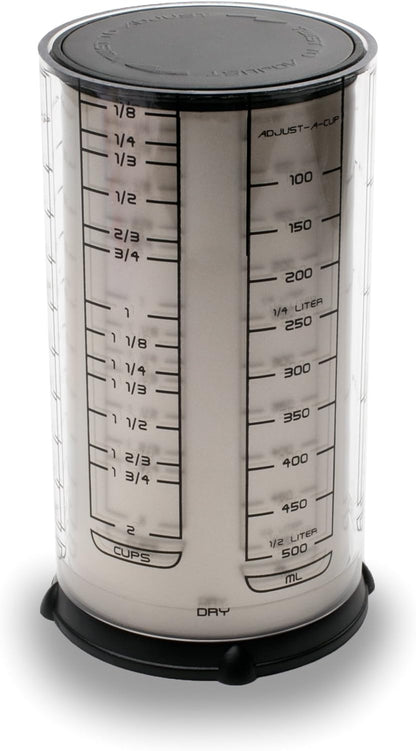 KitchenArt Professional Series 2 Cup Adjust-A-Cup, Champagne Satin, Adjustable, 1/8 to 2-Cup