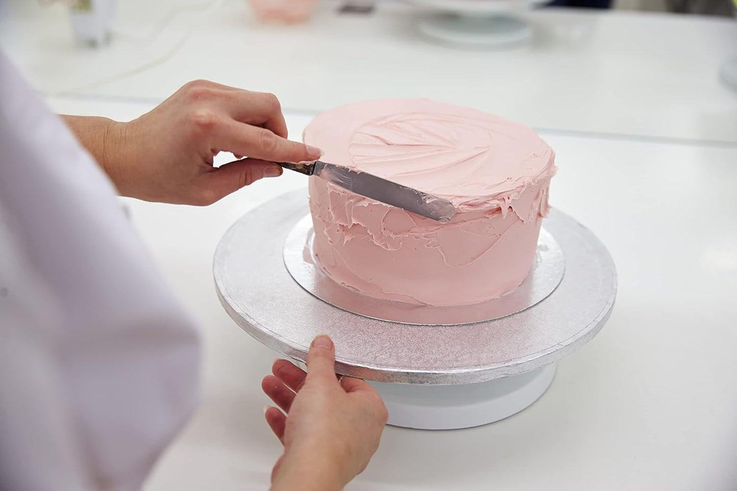 Professional Cake Decorating Tools - Large Stainless Steel 8" Icing Spatula - Offset Baking Icing Spatula with Wood Handle (8 inch)