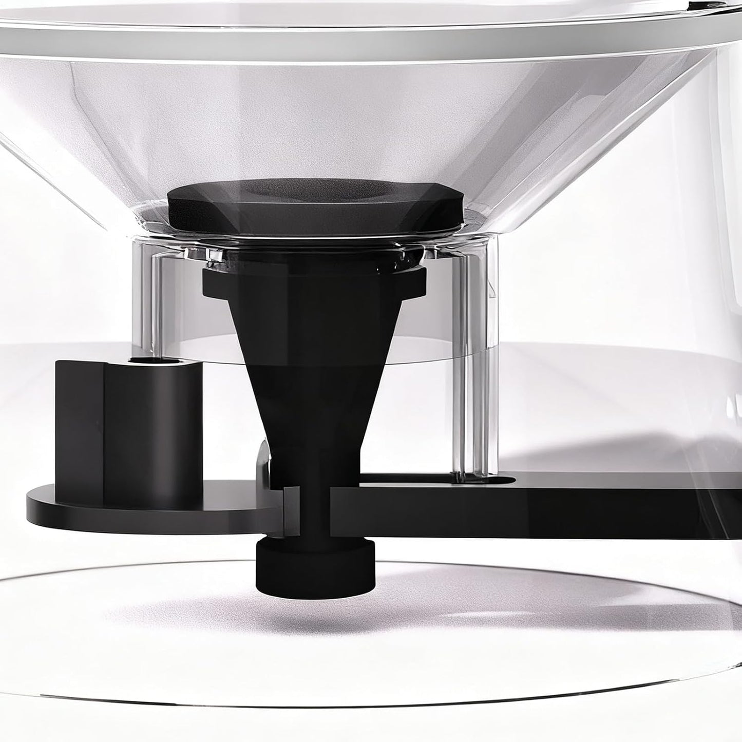 Pancake Batter Mixer - 1L Funnel Shape Container, Precise Baking Accessory, Comfortable Squeeze Handle, Cake Dispenser with Stand | Controlled Batter Pourer for Maker Waffles Pancakes Sauce Dressing