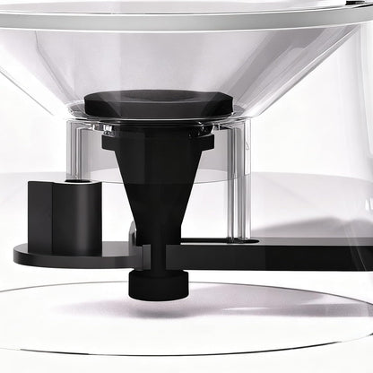 Pancake Batter Mixer - 1L Funnel Shape Container, Precise Baking Accessory, Comfortable Squeeze Handle, Cake Dispenser with Stand | Controlled Batter Pourer for Maker Waffles Pancakes Sauce Dressing