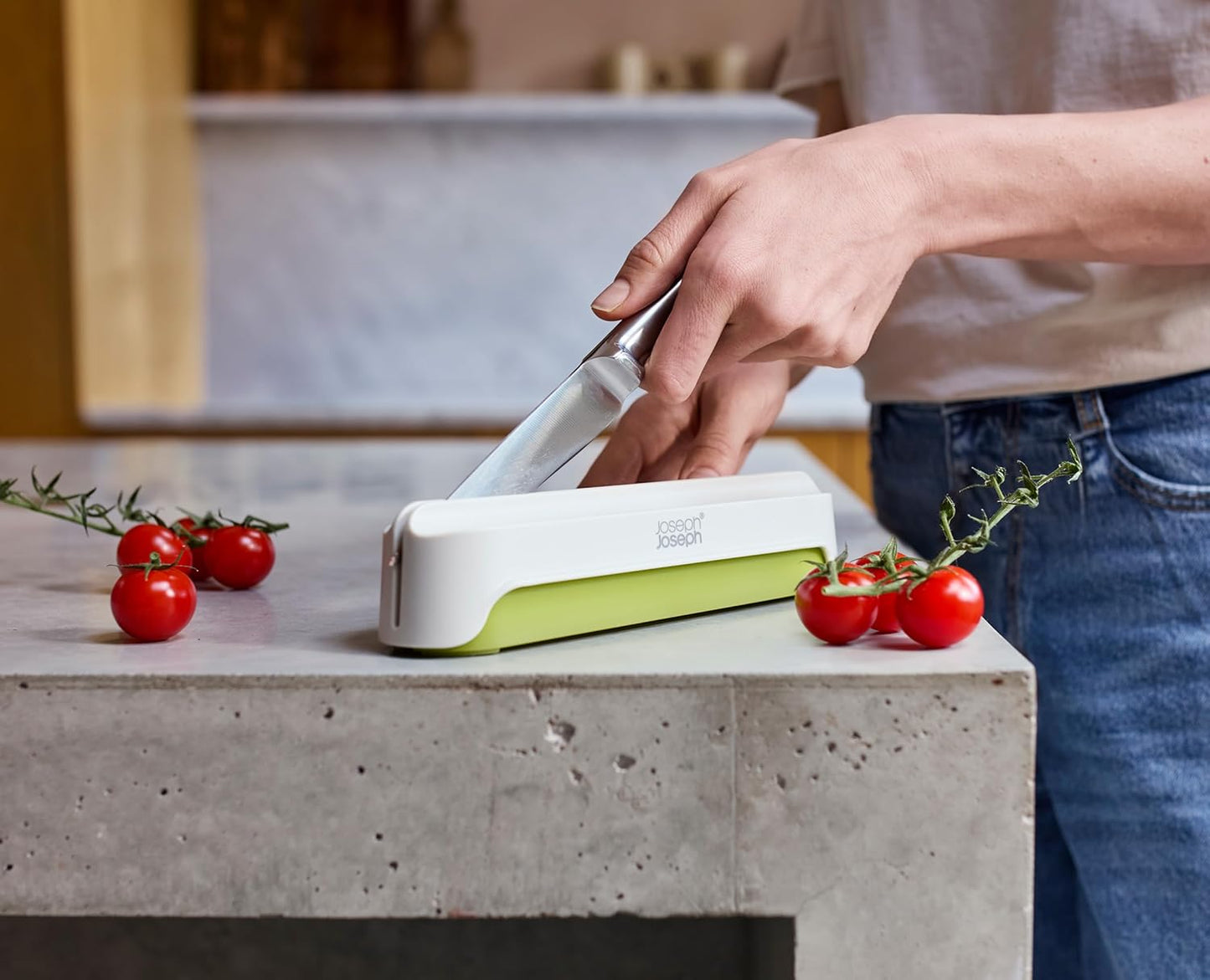 Joseph Joseph Halve-It Time Saving Slicing Tool, Small Fruit, Grape and Tomato slicer, BPA free, Dishwasher safe
