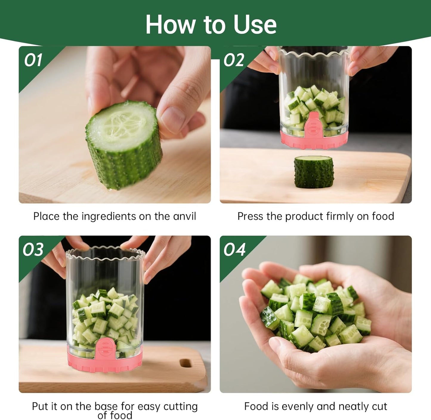 Veggie Chopper,Mini Vegetable Cutter Fruit Slicer Cup-Food Dicer with Container for Onion, Strawberry Slicer-Efficient Vegetable Chopper(Black)