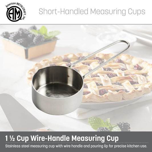 American METALCRAFT, Inc. 1/3 Stainless Steel Measuring Cup, Silver