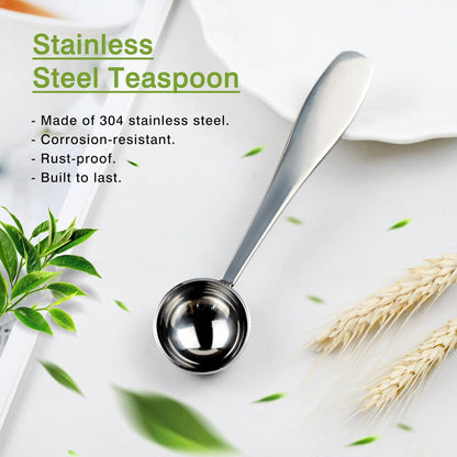 Perfect Measure Loose Leaf Tea Spoon – Premium 18/8 Stainless Steel Tea Scoop for All Tea Types – Connoisseur’s Choice