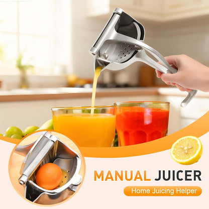 Fresh Fruit Juice Extractor, 2026 New Heavy Duty Hand Juicer Squeezer Lemon Juicer Manual Hand Press with Ergonomic Grip, Easy to Clean for Orange Citrus Lime Grapefruit Home Kitchen Tool (1)