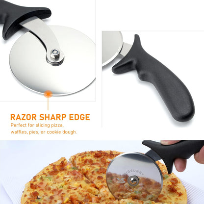 MSY BIGSUNNY Dough Scraper Baking Pastry Cutter Good Grip Pastry Scraper Chopper Stainless Steel Dough Cutter