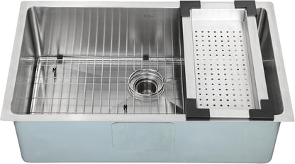 KRAUS Stainless Steel Colander for Workstation Kitchen Sink, CS-6