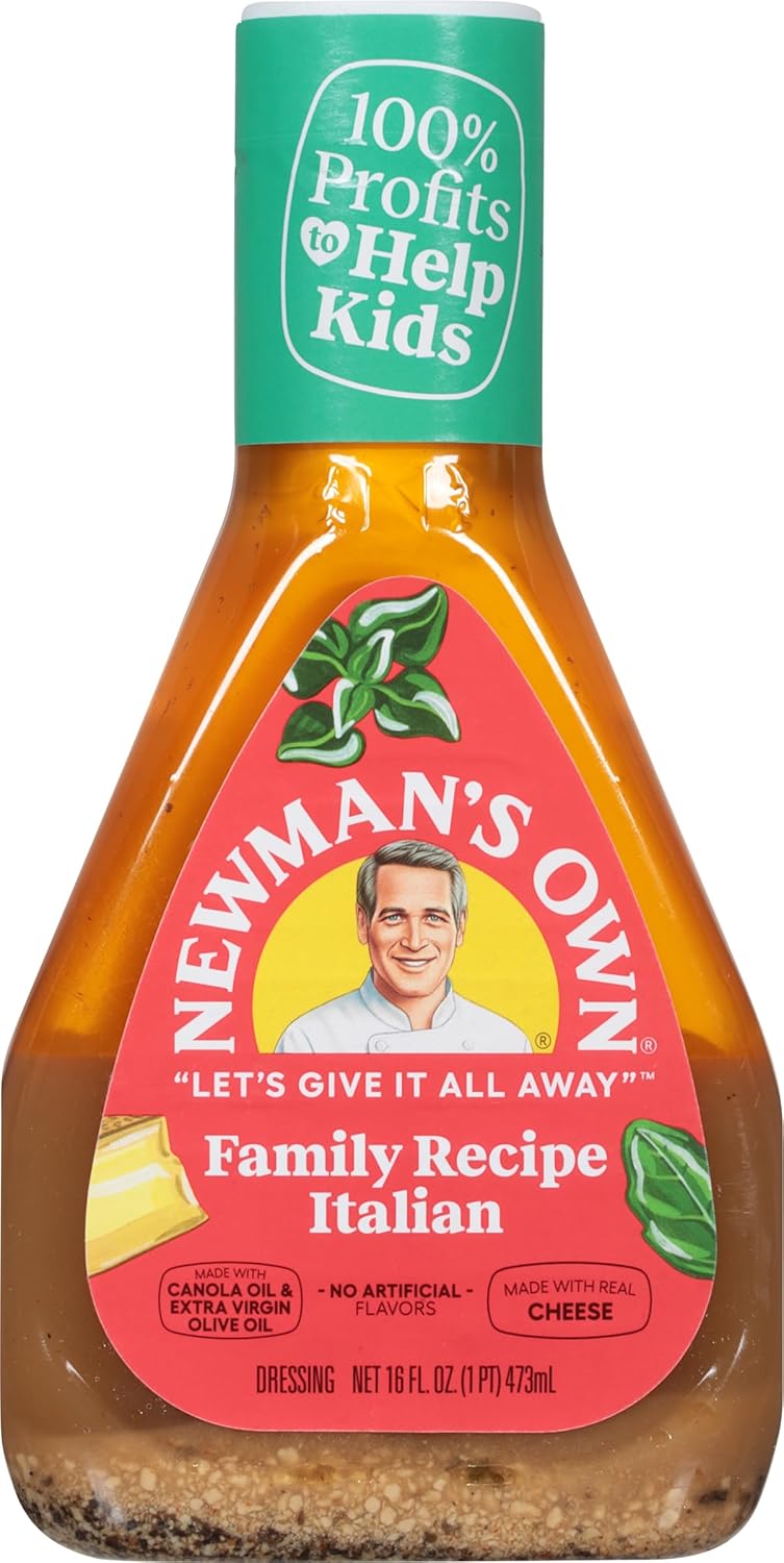 Newman's Own Salad Dressing, Caesar, 16-Ounce Bottles (Pack of 6)