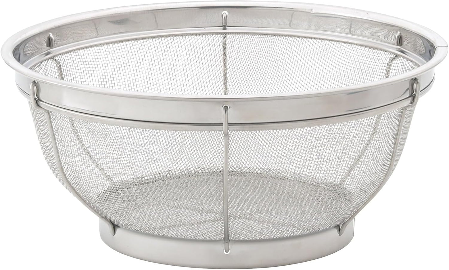HIC Harold Import Co. Kitchen Perforated Colander with Handles, 18/8 Stainless Steel, 8.5 Inches