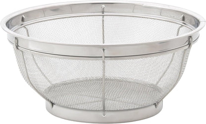 HIC Harold Import Co. Kitchen Perforated Colander with Handles, 18/8 Stainless Steel, 8.5 Inches