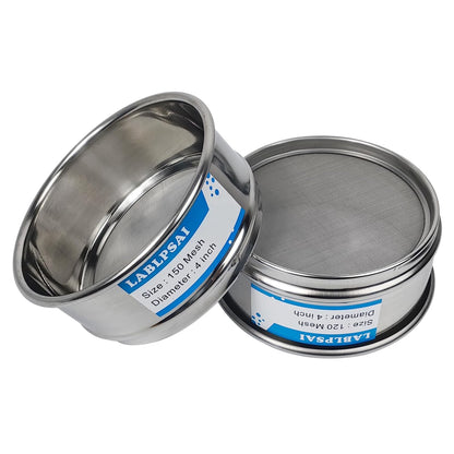 325 Mesh Lab Sieves 4" Diameter 304 Stainless Steel Wire Cloth Test Sieve for Industrial Laboratory Home