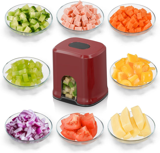 Vegetable Fruit Chopper French Fries Cutter Potato Onion Tomato 3 Sizes Dicer (WHITE)