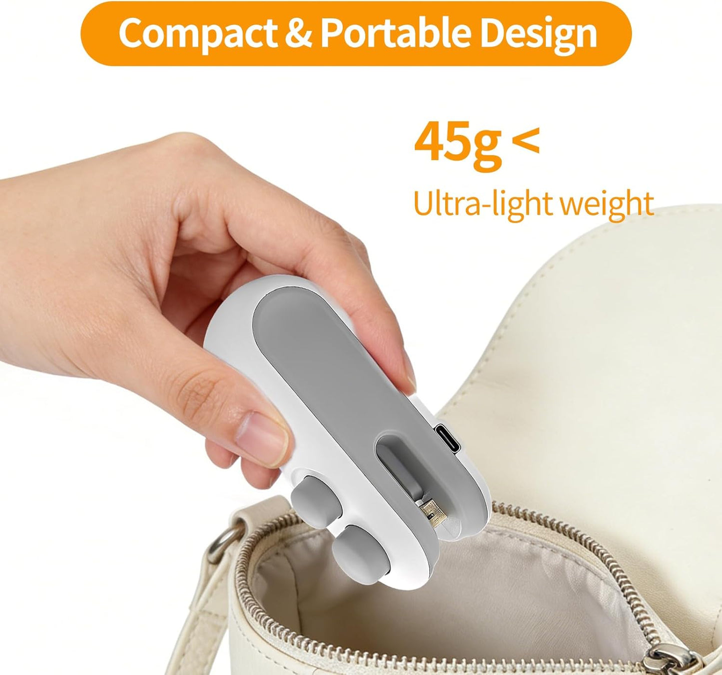 Mini Bag Sealer, 2 in 1 Heat Sealers with Cutter, Portable Handheld Chip Bag Sealers, Rechargeable Vacuum Sealers for Snacks & Food Storage