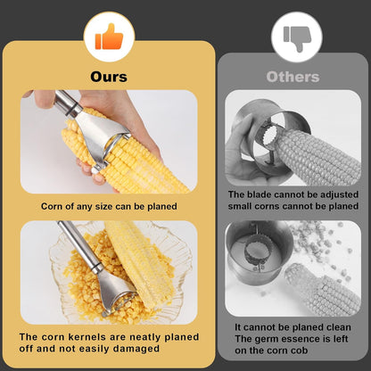 Corn Peeler, Corn Cob Stripper Tool, 304 Stainless Steel Corn Cob Remover, Quickly Remove Corn Kernels from Corn Cobs, Kichen Gadget
