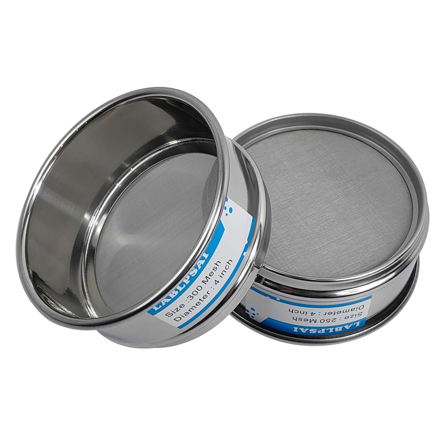 325 Mesh Lab Sieves 4" Diameter 304 Stainless Steel Wire Cloth Test Sieve for Industrial Laboratory Home
