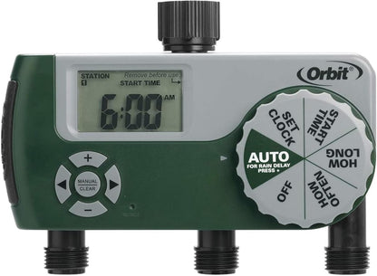 Orbit 62067 1-Outlet Programmable Digital Hose Watering Timer, 2-Pack