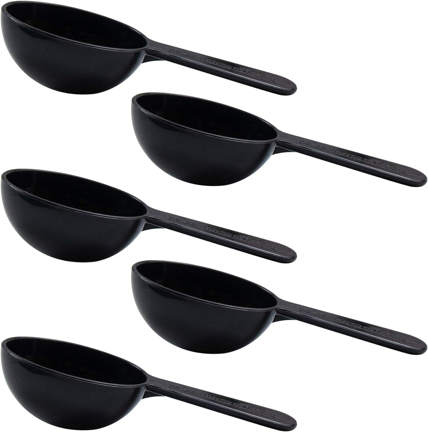AUEAR, 5 Pack Tablespoon Coffee Scoop Plastic Measuring for Milk Powder Fruit Seed Spices