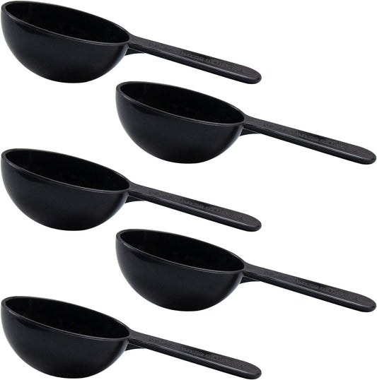 AUEAR, 5 Pack Tablespoon Coffee Scoop Plastic Measuring for Milk Powder Fruit Seed Spices