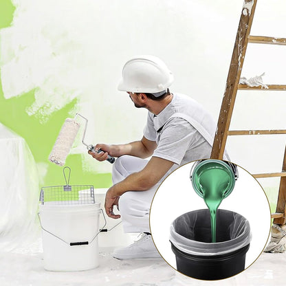 Paint Strainer Bags 1 Gallon Paint Filter Bag White Fine Mesh Disposable Bag Bucket Strainer with Elastic Drawstring Top Opening for Paint Gardening, 5 Pack