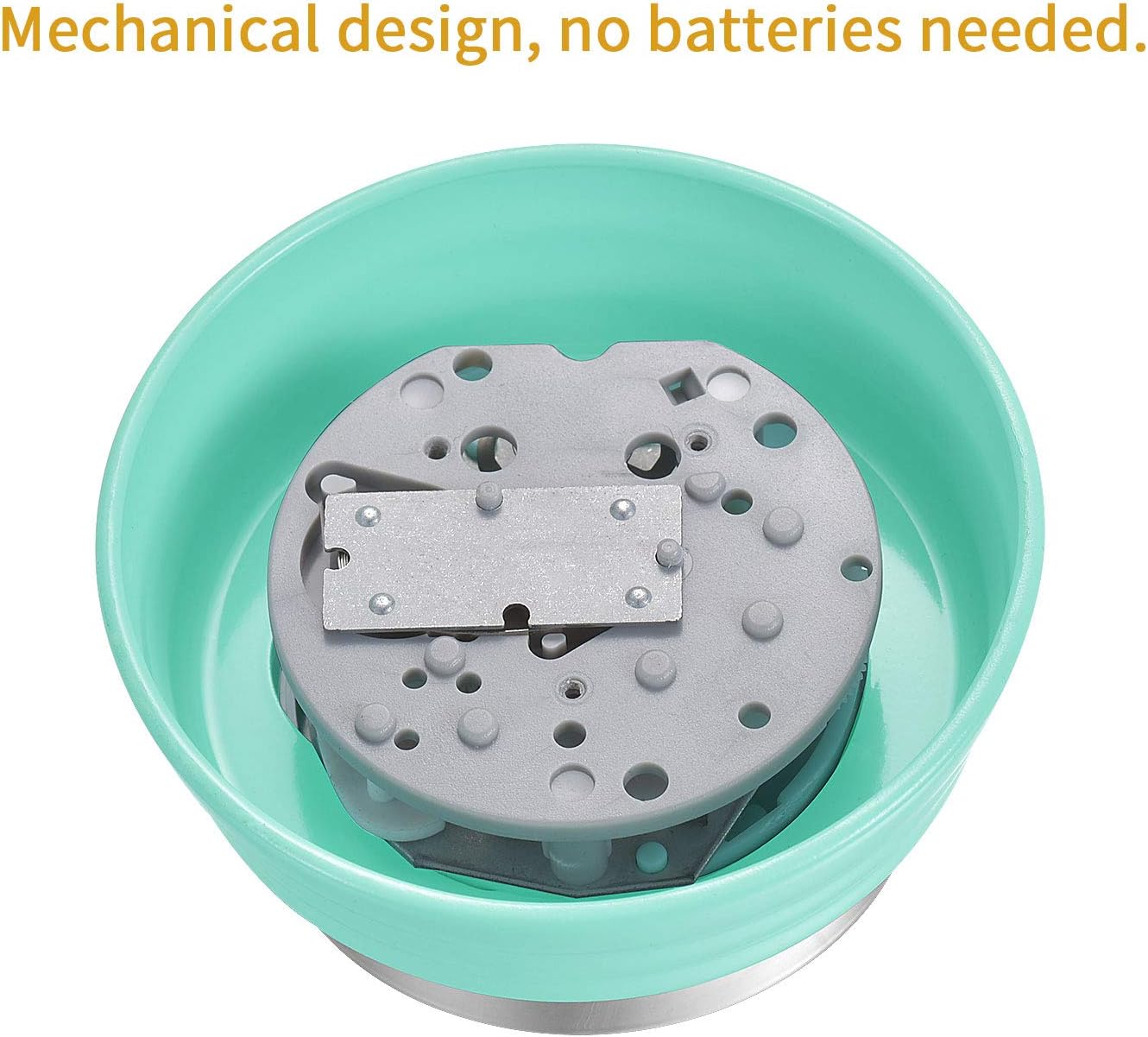 Kitchen Timer, Kitchen Countdown Cooking Reminder No Battery Required Magnetic Time Management Timer, Xmas Gift, Green