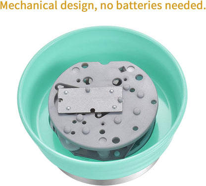 Kitchen Timer, Kitchen Countdown Cooking Reminder No Battery Required Magnetic Time Management Timer, Xmas Gift, Green