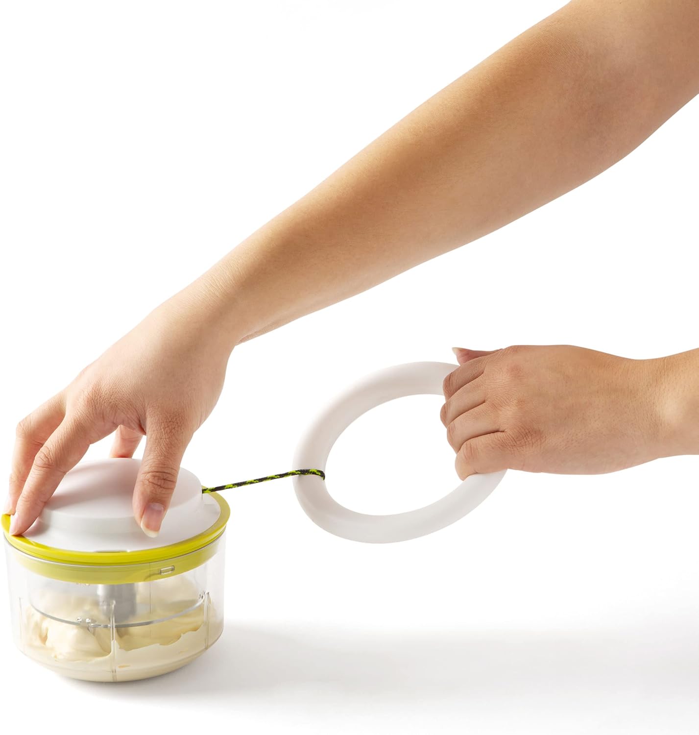 Chef'n VeggiChop Hand-Powered Food Chopper (Arugula), 5.5" x 5.5" x 5"