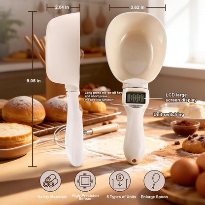 Handheld Electronic Measuring Spoon, Digital Measuring Spoon with Unit Conversion Function 800g/0.1g High Precision, LED Display, 2026 New Food Scale Scoop for Weighing Baking Cooking