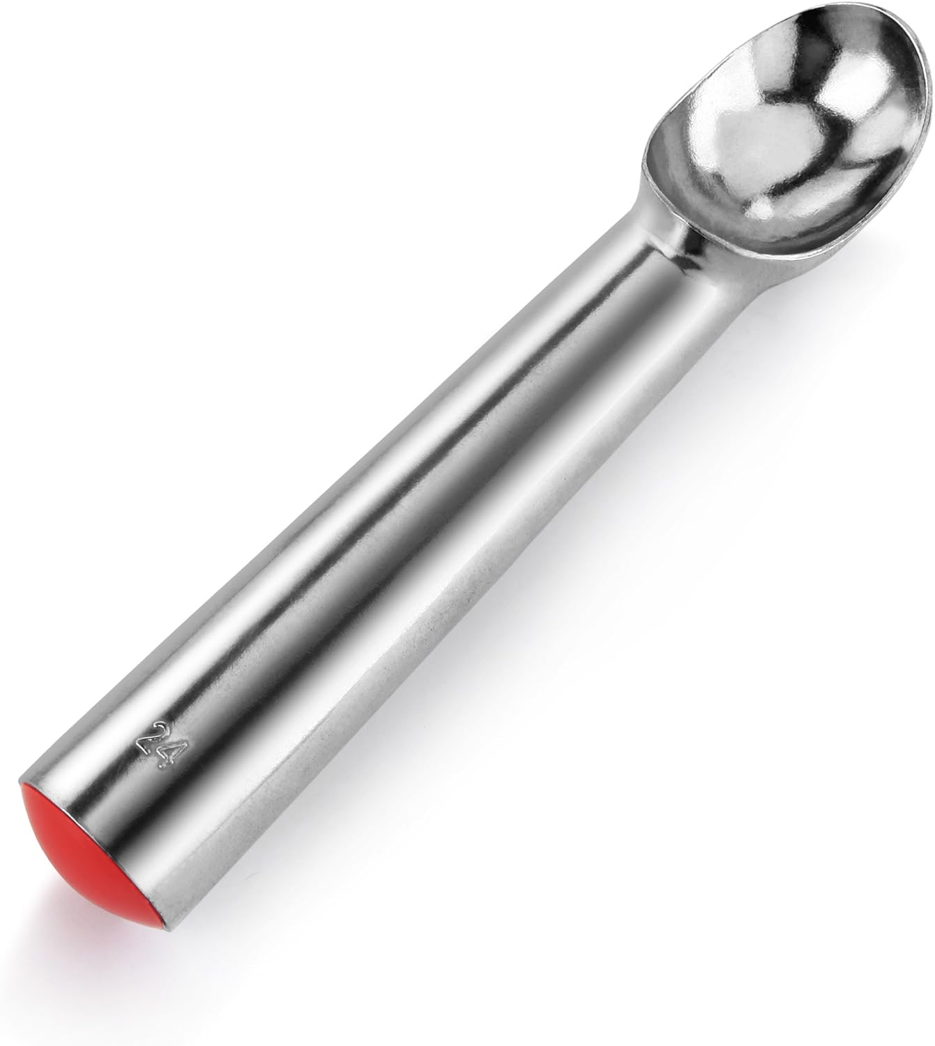 New Star Foodservice Size 20, 2 oz Commercial Ice Cream Dipper Scoop, Aluminum Portion Scoop with Color-Coded Handle, Hand Wash Only