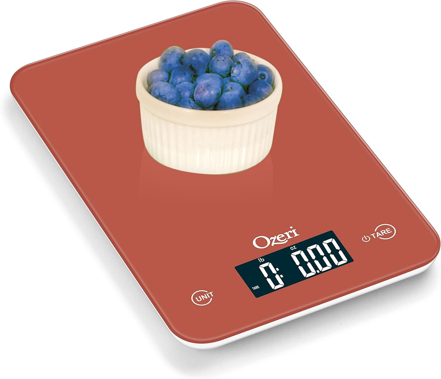 Ozeri Touch Professional Digital Kitchen Scale (12 lbs Edition), Tempered Glass in Elegant Black