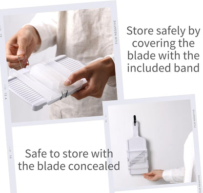 Japanese Mandoline Slicer, Cabbage Shredder, Potato, Vegetable, Onion Slicer with Guard