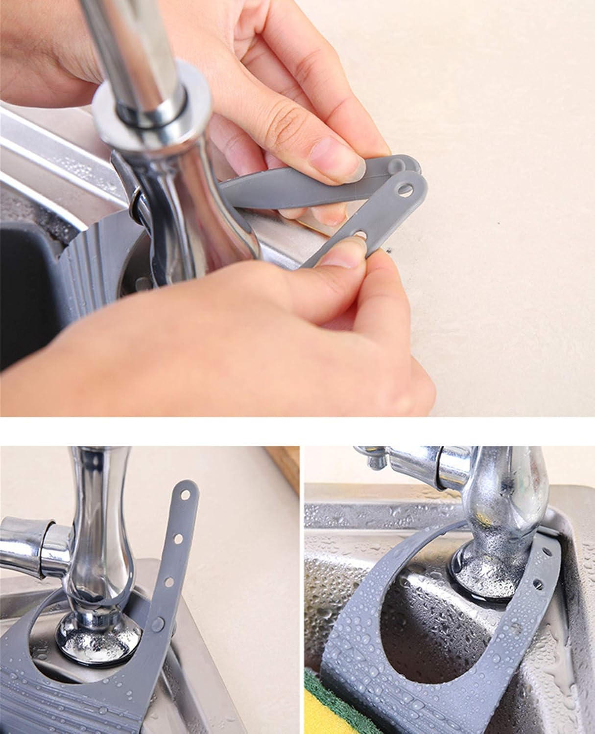 YYaaloa Sink Basket Sink Strainers Basket Kitchen Drain Shelf Sink Storage Holder (style 2- Pink)