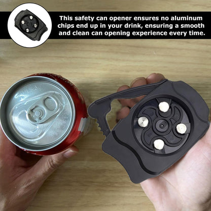 2 Pcs Beer Can Top Remover,Beer Can Opener,Manual Side Can Opener,Aluminum Lid Soda Can Top Remover,Can Cutter Top Remover,Soda Can Opener For Beer, Canned Goods, Cans (Black)