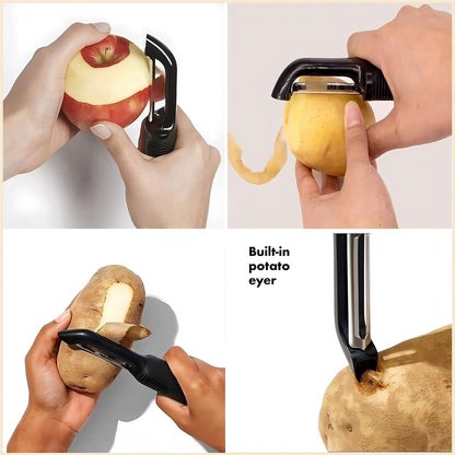 Vegetable Peeler Sharp Stainless Steel Blades for Veggie Potato Sugarcane Pumpkin Papaya Peeling Tool