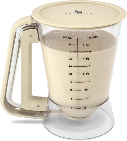 Premium Batter Dispenser for Pancakes, Cupcakes, Crepes, Waffles, Muffins, Griddle Breakfast Accessory, baking tool