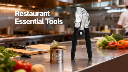 Heavy Duty Commercial Can Opener - Hand Crank Can Opener Swing Away Manual Can Opener with Magnet and Easy Turn Crank,Smooth Edge,Seniors Aid Tools for Restaurant,Home,Outdoor
