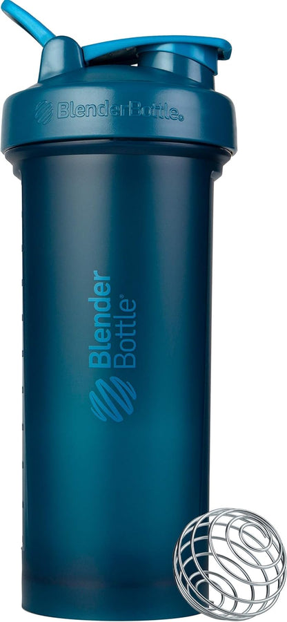 BlenderBottle Classic V2 Shaker Bottle Perfect for Protein Shakes and Pre Workout, 28-Ounce, Clear/Black