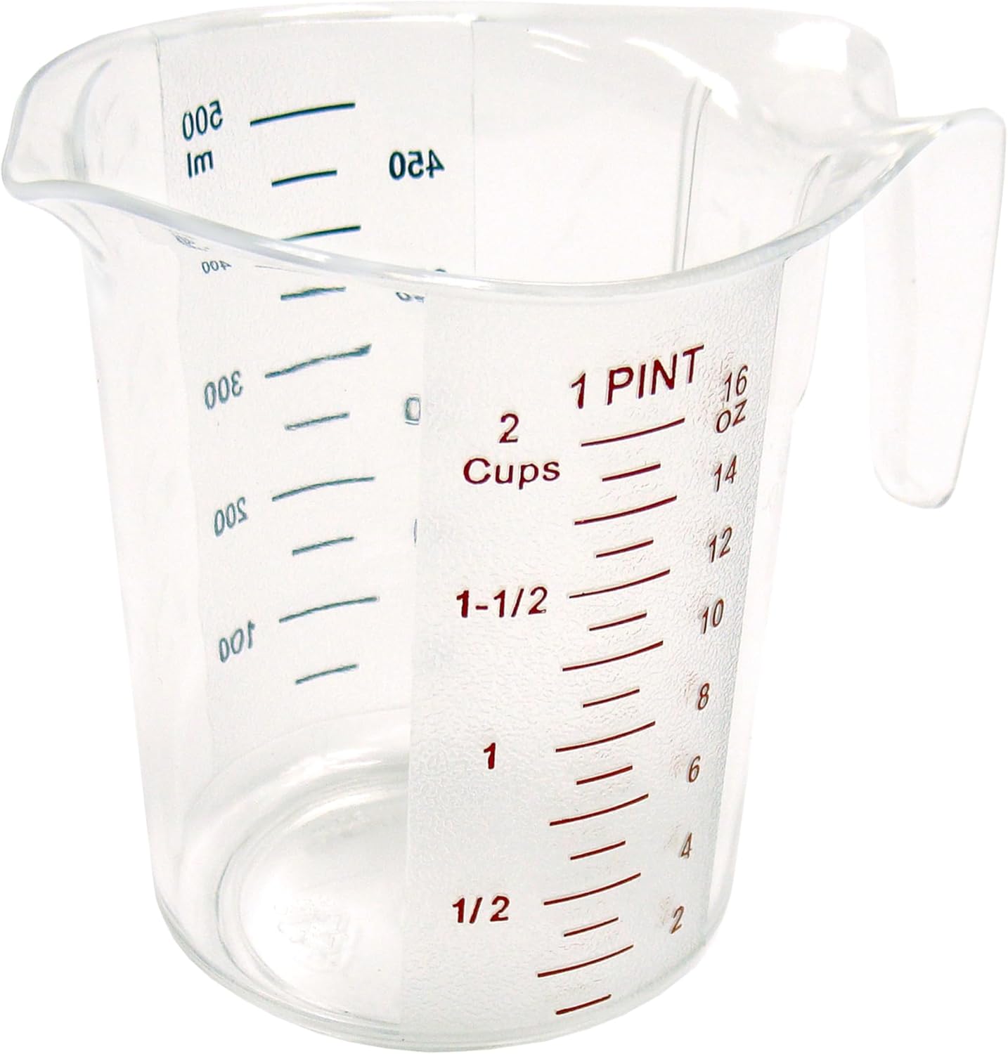 Winco FBA_ Measuring Cup, Polycarbonate, 1-Quart, Clear