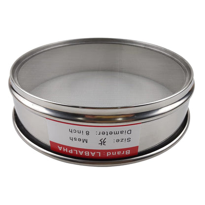 LABALPHA 120 Mesh Lab Sieves, #120 Mesh Test Sieve, 8'' Diameter, 304 Stainless Steel Wire Cloth (0.125mm)