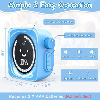 Visual Timer, 99 Minute Digital Kitchen Desk Timer for Office Supplies Home Productivity Management Tool Countdown Count Up, White