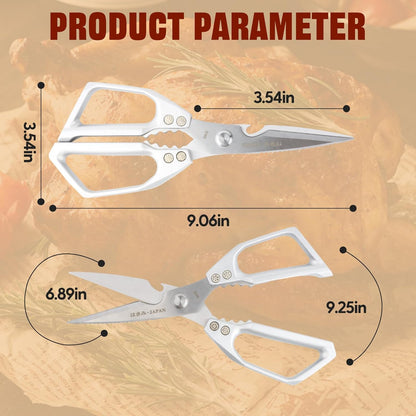 Herb Scissors, Shallot Scissors, Multipurpose 5 Blade Kitchen Herb Shears, Herb Cutter with Safety Cover and Cleaning Comb for Chopping Shallot Basil Chive Parsley