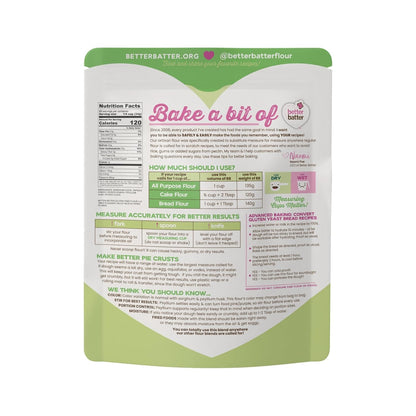 Better Batter Original Blend Multipurpose Gluten Free Flour 2.5lb – Certified GFCO, Vegan, Kosher, Non-GMO – Top 9 Allergen Free, Award Winning Cup-for-Cup Baking Alternative to Regular Wheat Flour