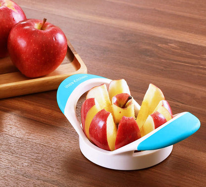 Utopia Kitchen Apple Corer and Slicer Fruit Cutter Apple Divider Wedger Stainless Steel Slicer for Fruits and Vegetables Ergonomic Handle Easy Grip 8 Sharp Blades Blue