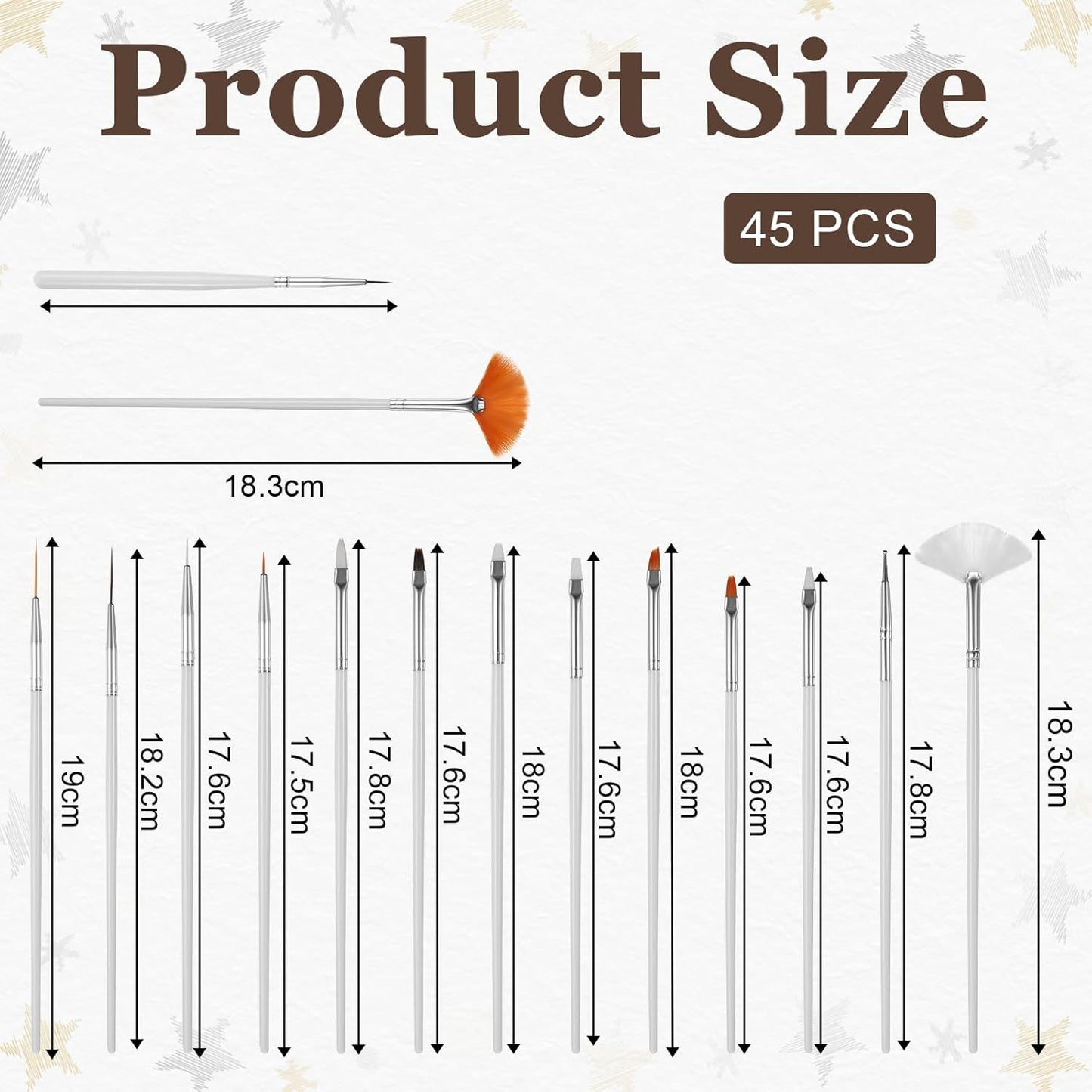 45 PCS Cookie Paint Brushes, Food Safe Paint Brushs Kit Cookie Decorating Brush Cake Decorating Brushes Food Paints Fondant Brush DIY Tool Set Icing Pastry Brushs for Painting Baking, Black and Pink