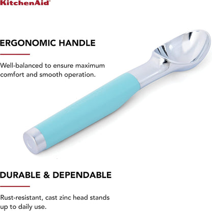 KitchenAid Classic Ice Cream Scoop, 8.6 inches, Black