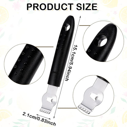 Ouligay Lemon Zester, Channel Knife, Peeler, Stainless Steel Bartender Accessories for Cocktail Garnish, Citrus Orange and Lemon Peeler - Bar Accessories for Home