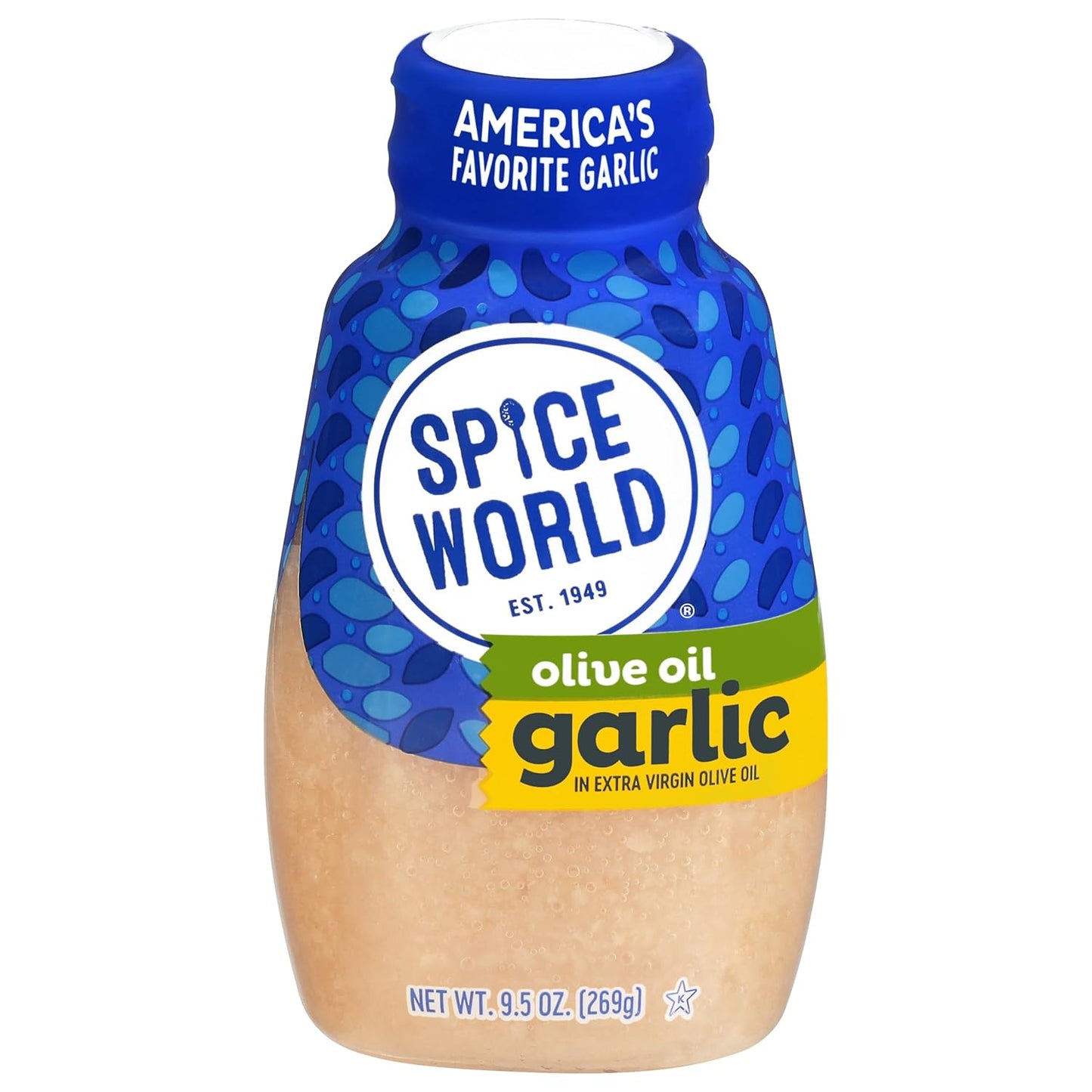 Spice World Squeezable Minced Garlic – Value 20oz Garlic Container – Ready-to-Use Seasonings for Cooking, Simply Squeeze the Convenient Package to Easily Add Flavor Without the Prep Work or Mess