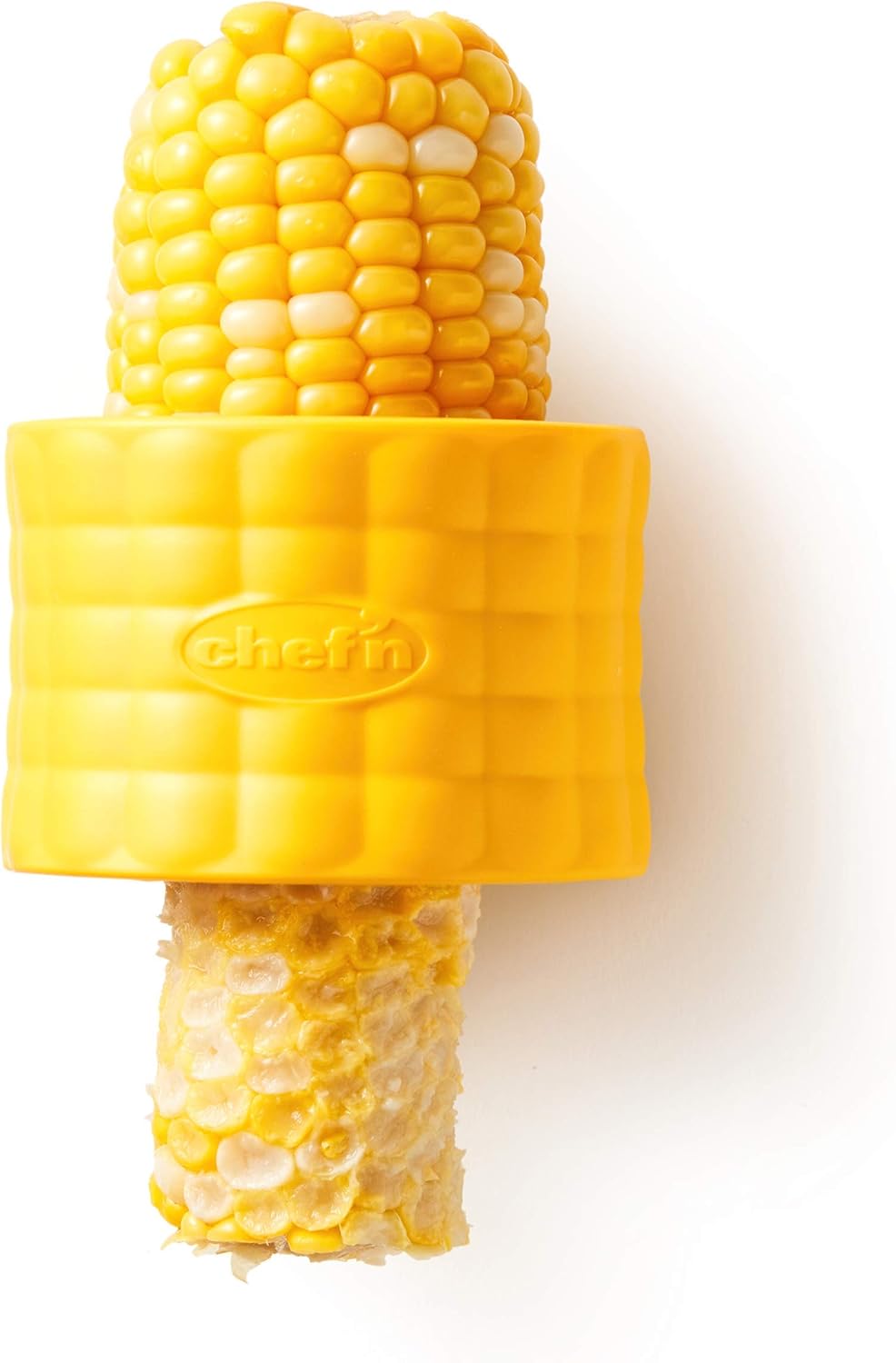 Chef’n Cob Plus Corn Stripper and Peeler for Corn on the Cob, Built-In Safety Pusher