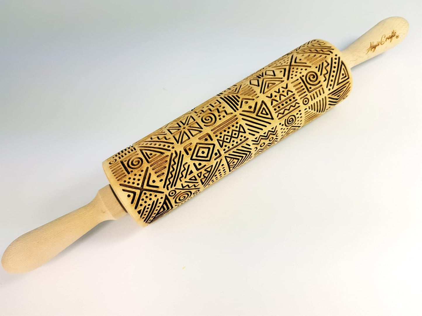 HEARTS EMBOSSING ROLLING PIN WOODEN ROLLING PIN for EMBOSSED COOKIES with LOVE HEARTS