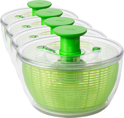 OXO Good Grips Salad Spinner - Large, Green Lettuce & Fruit Washer, BPA-Free, Easy One-Hand Pump